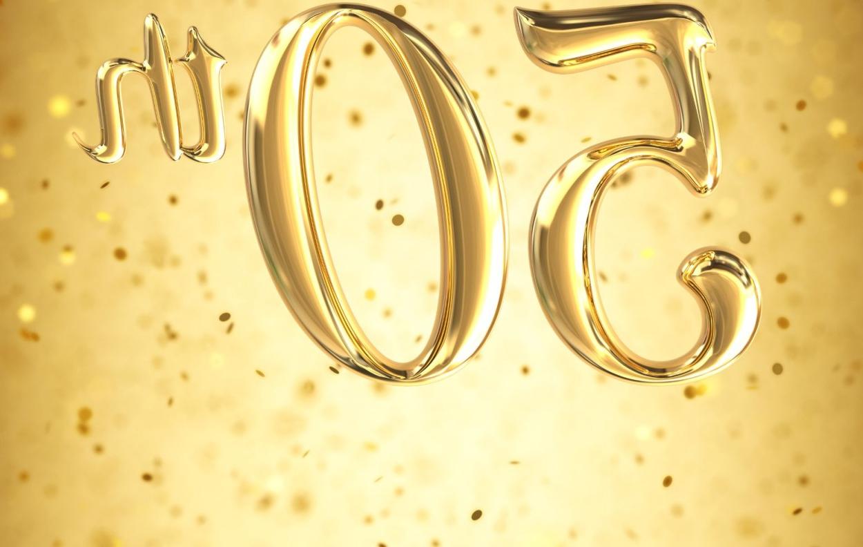 gold glitter background with the number "50" 